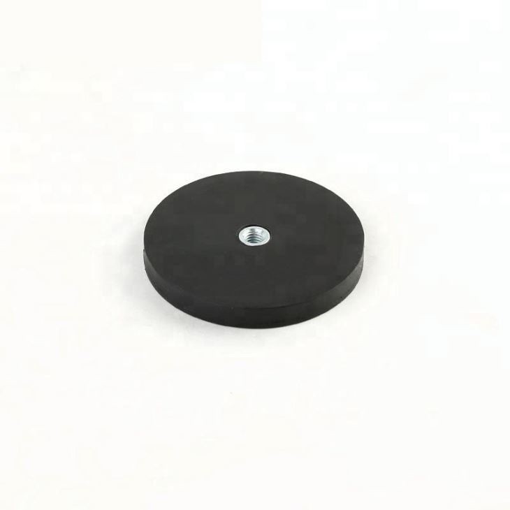 Rubber Coated Pot Magnets Working Light Fixture Magnetic Mounting Base